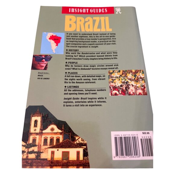 Insight Guides Brazil Travel Book 1998 4th Edition Colorful Pictures Maps - Picture 2 of 4